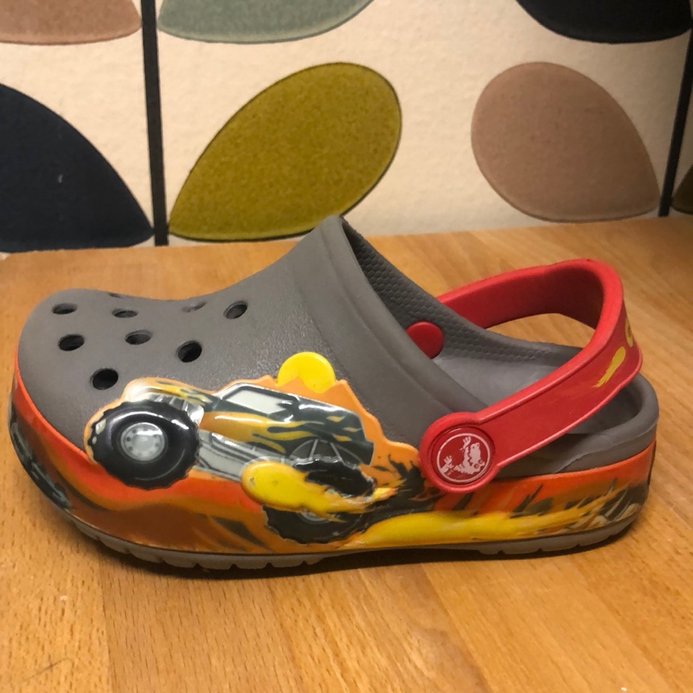 Boys Monster Truck Crocs size 8/9